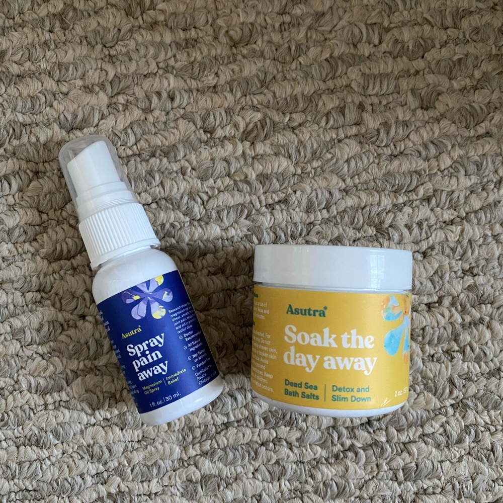 ASUTRA TRAVEL MINI SET BATH SALT MAGNESIUM